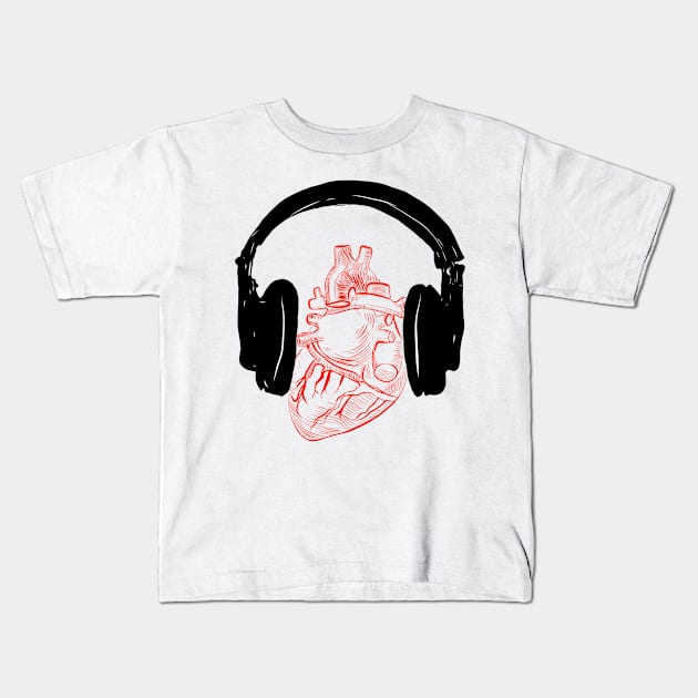 listen to your heart ! Kids T-Shirt by Makaveli ps